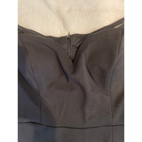 WINDSOR Women's Myra Formal High Slit Dress Size 15/16 Black Off The Shoulder - Picture 7 of 13